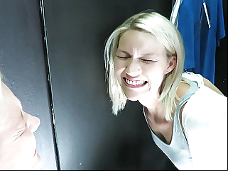 Painful ass fuck in the department store! l DADDYS LUDER anal blonde blowjob video